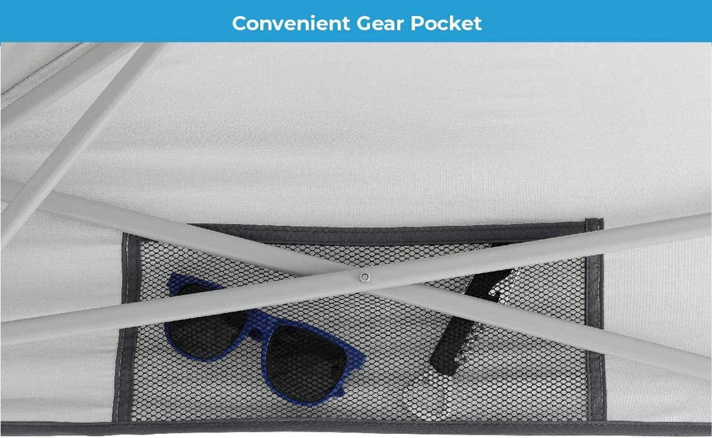 Gray 8 ft x 8 ft Canopy Tent with Carry Bag D669387