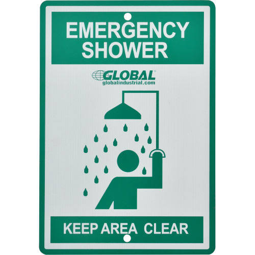 Emergency Drench Shower, Horizontally Mounted Z376