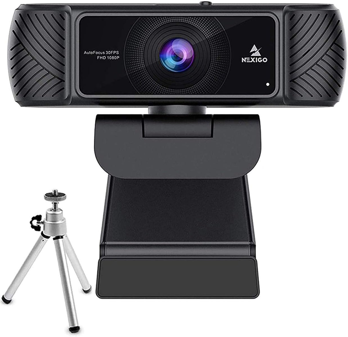 1080P USB Webcam with Microphone and Tripod V56878