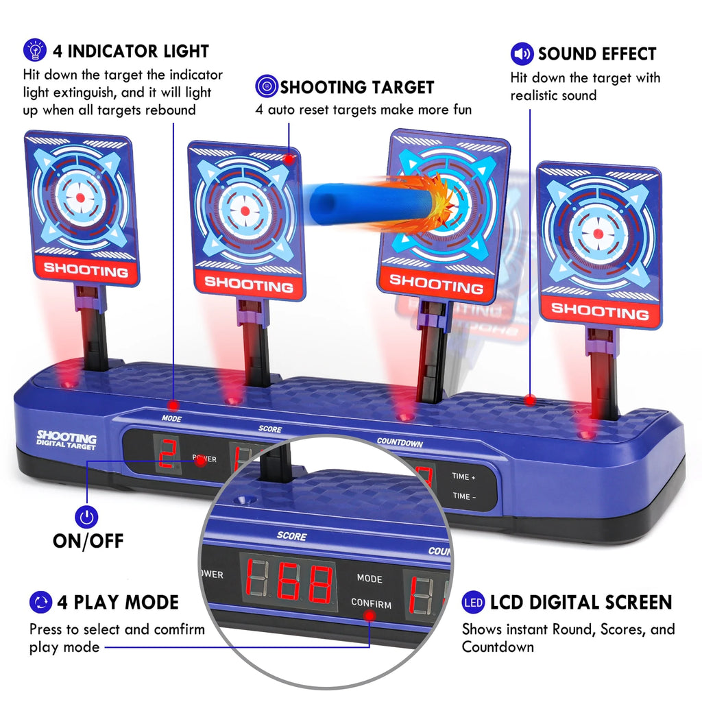 Electronic Shooting Target with Auto Reset Digital Scoring L36856
