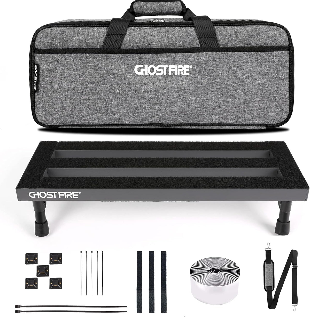 Aluminum Alloy Effect Pedalboard with Carry Case B704886