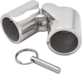 316SS Marine Grade Boat Pipe Connector 1" Handrail Fitting Folding Swivel Coupling Tube Joint C237484