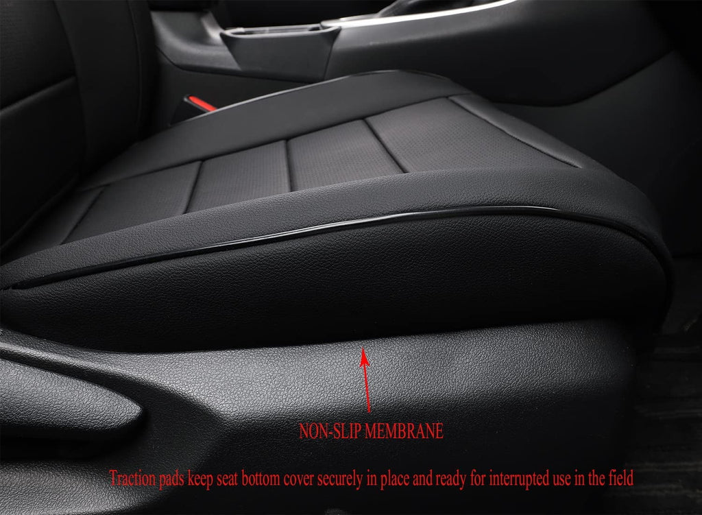 Black Leather Full Set Car Seat Covers for Toyota Corolla Cross 2021 2022 2023 2024 R117