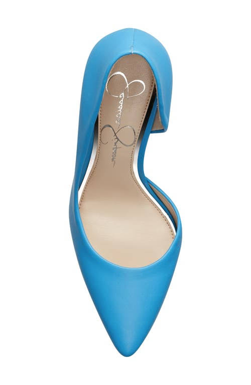 Blue Half-d'Orsay Pump G258