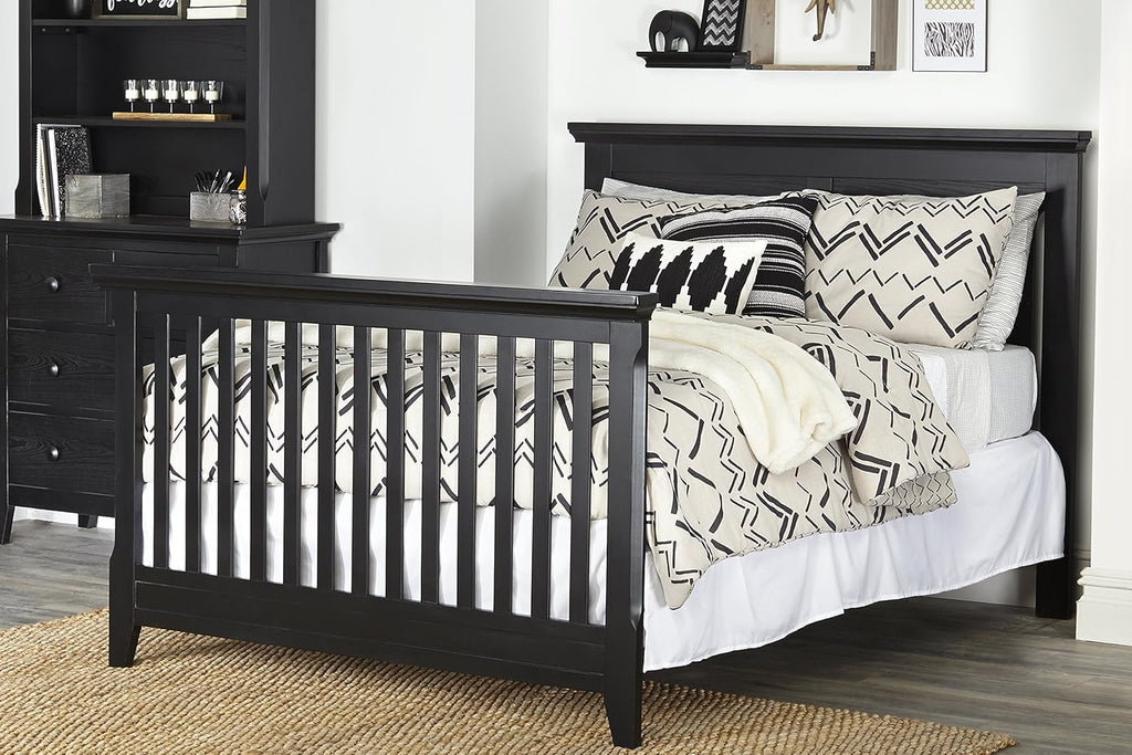 4 in 1 Convertible Crib in Classic Heritage Black Finish F446