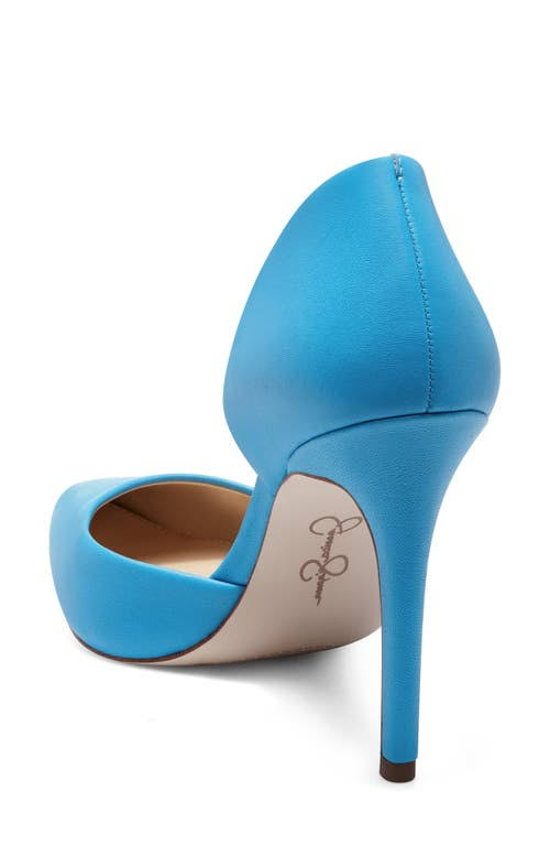 Blue Half-d'Orsay Pump G258