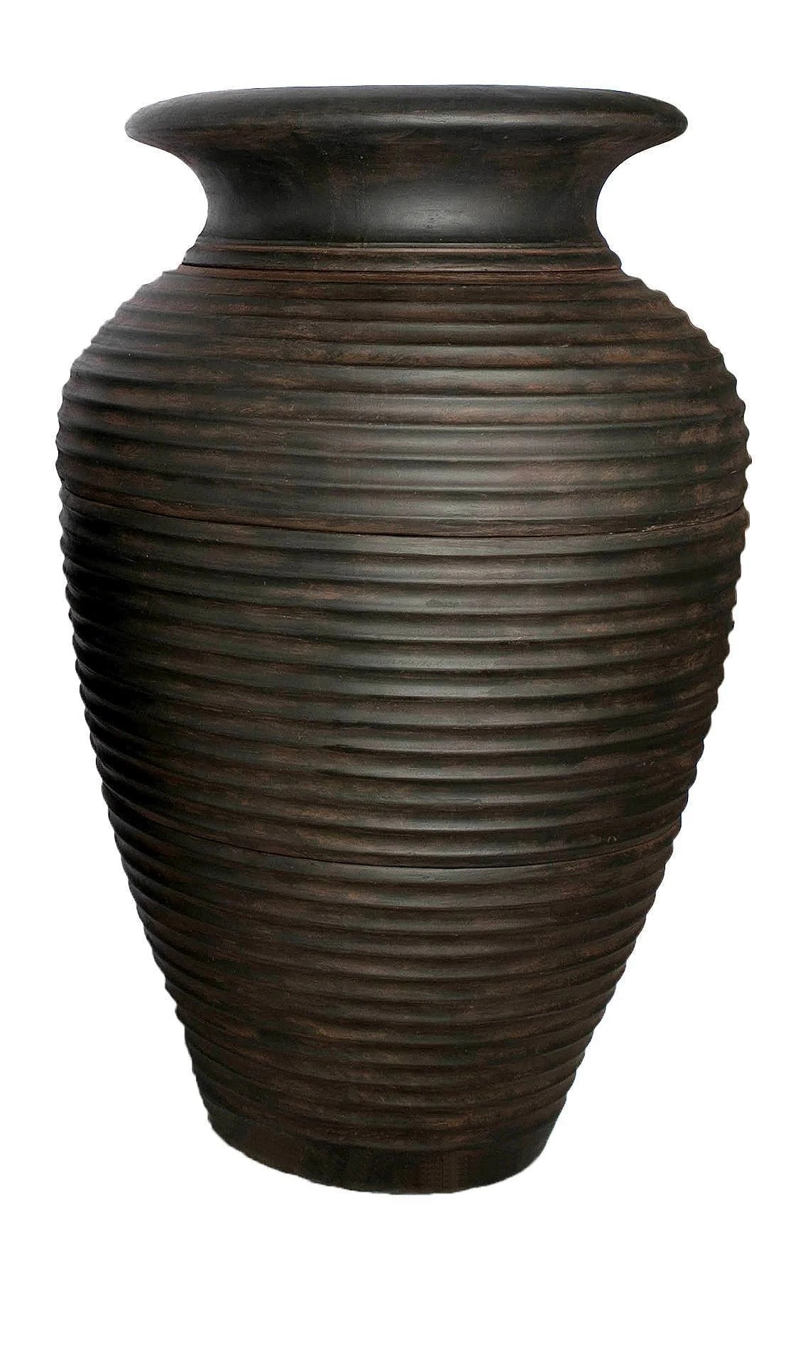 Large Rippled Urn D112