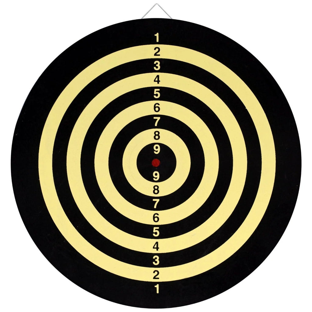 Dart Board with 6 Brass Darts 16.5 inch J5323