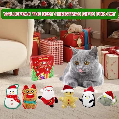 6 Pack Plush Catnip Cat Toys with Gift Box L913008