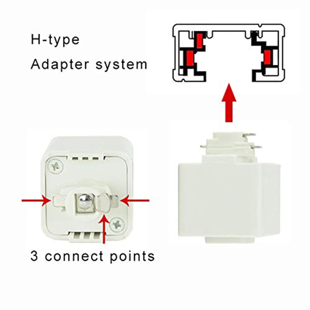 White 6 Pack Track Lighting Connector L359917