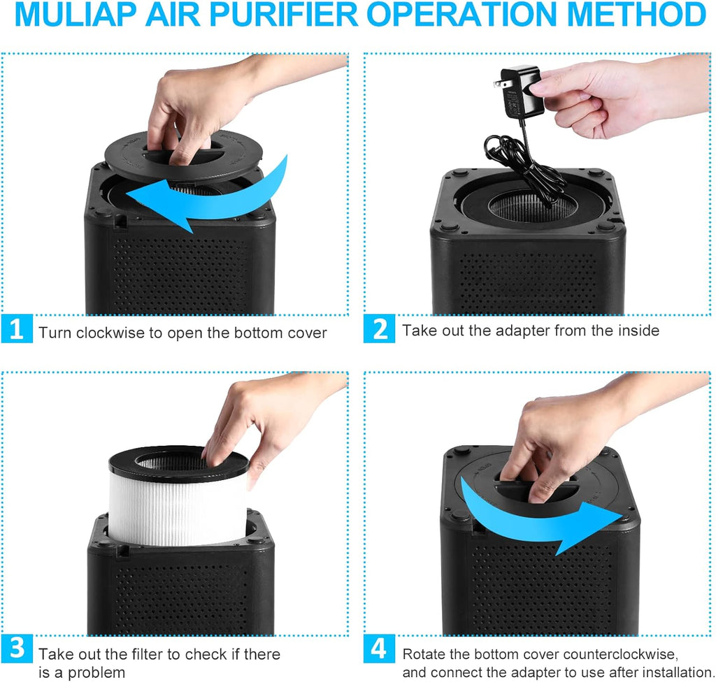 Black H13 True HEPA Air Purifier R660989