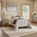 White Classic Metal Twin Bed O96177