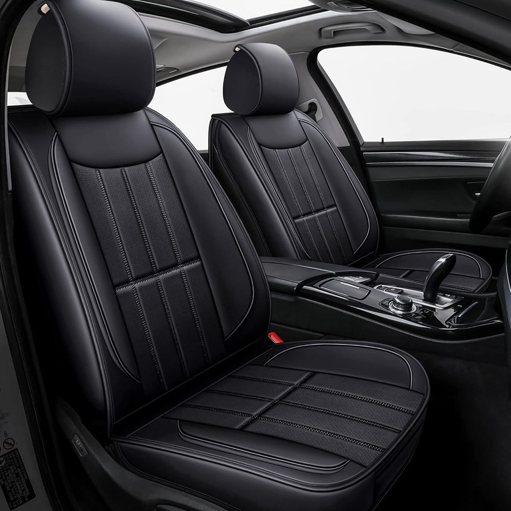 2 Pcs Faux Leather Front Car Seat Covers B465
