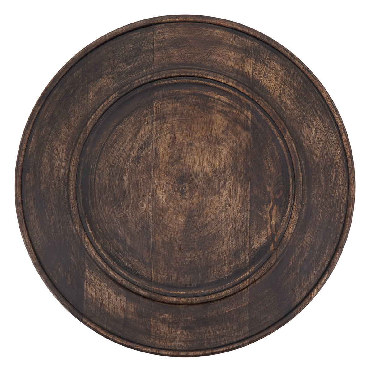 Charger Plates with Dark Wood Design - Set of 4 N94804