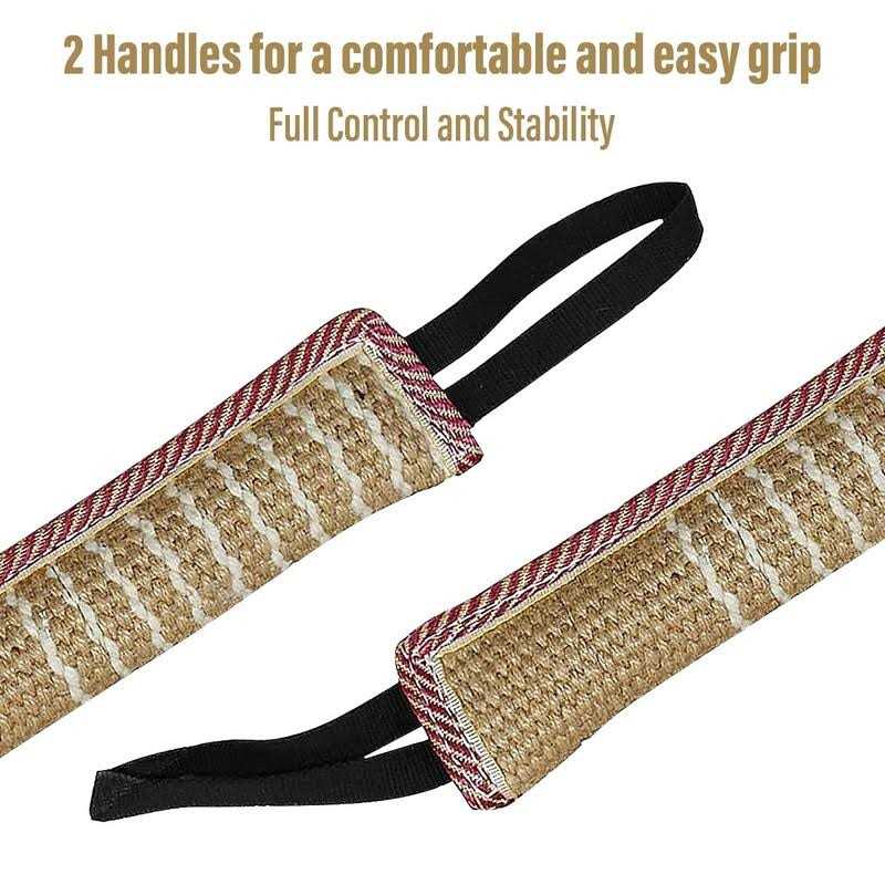 Dog Tug Toy Jute Bite Pillow F942193