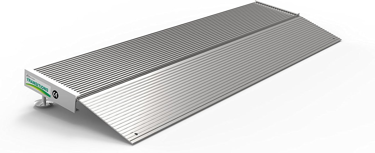 Aluminum Threshold Ramp with Adjustable Height, 12" L x 36" W, Pack of 2 F2524