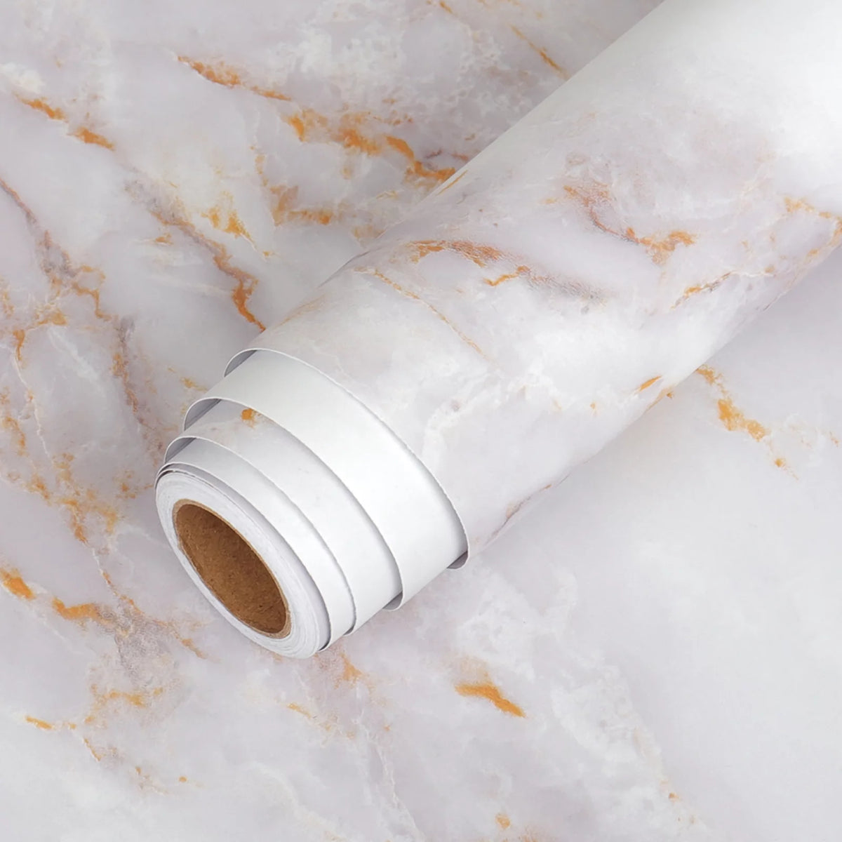 Gold White Marble Peel and Stick Contact Paper Z77847