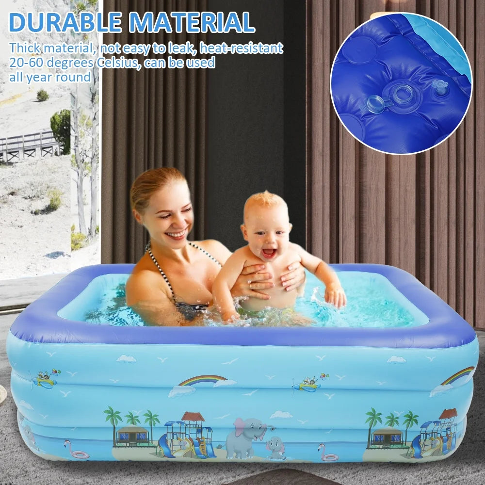 Inflatable Swimming Pool for Kids Adults Family T32527