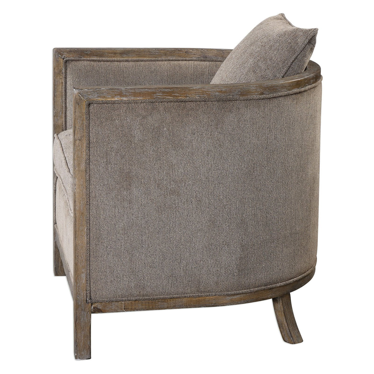 Gray Chenille Accent Chair S428891