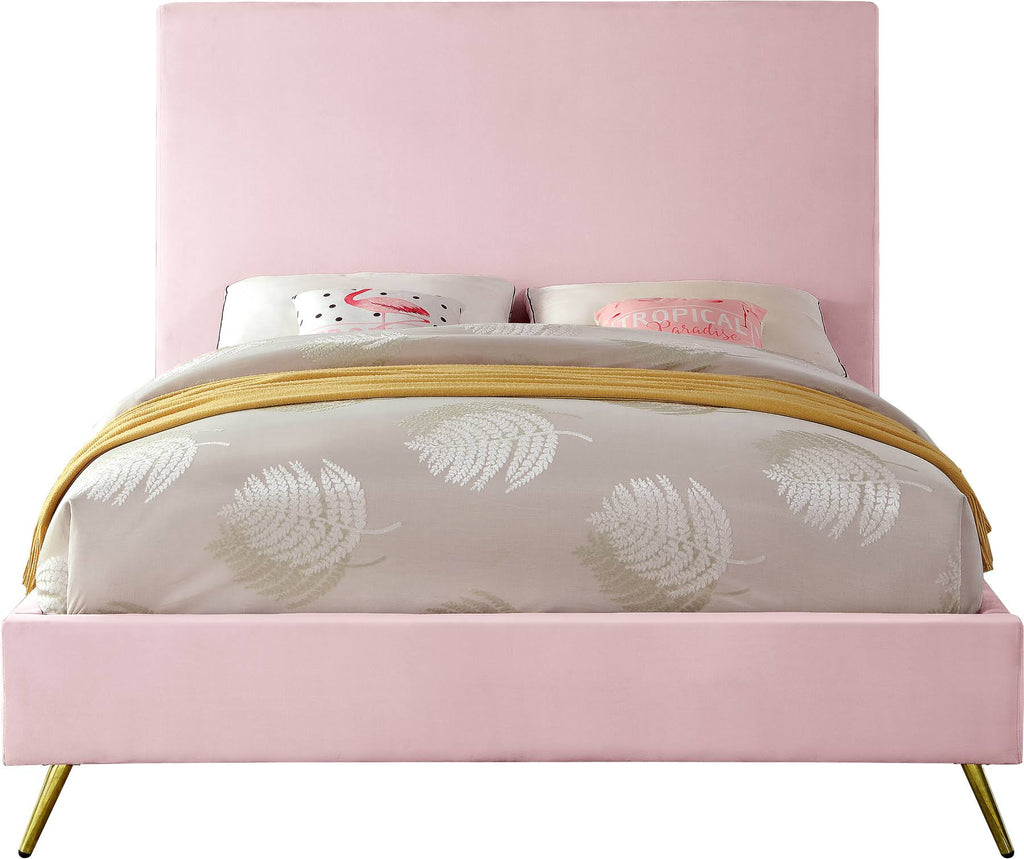 Pink Velvet Full Bed N563