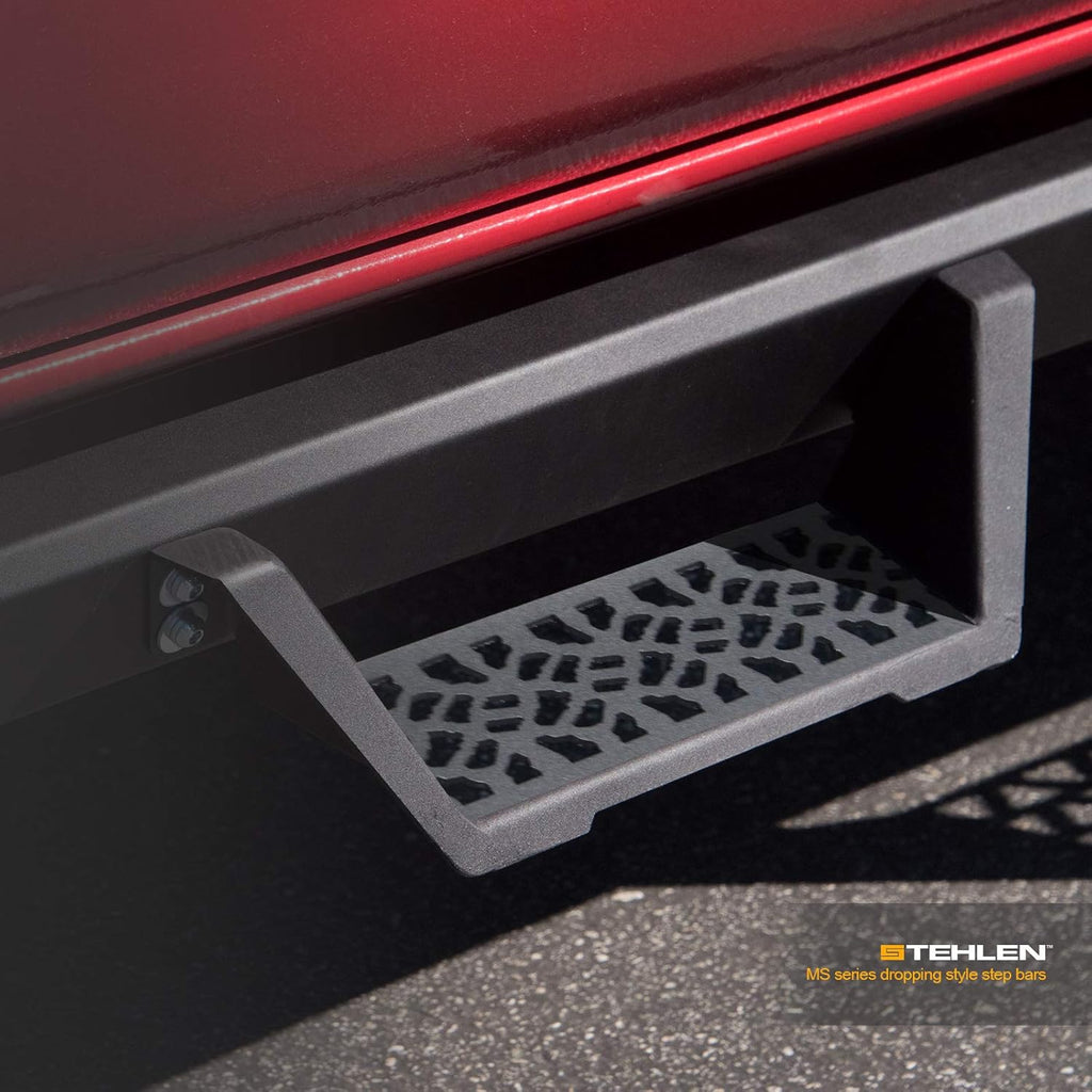 Matte Black Modular Drop Step Side Nerf Bars Rail Running Boards D5454