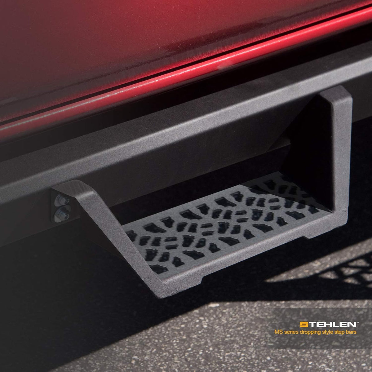 Matte Black Modular Drop Step Side Nerf Bars Rail Running Boards D5454