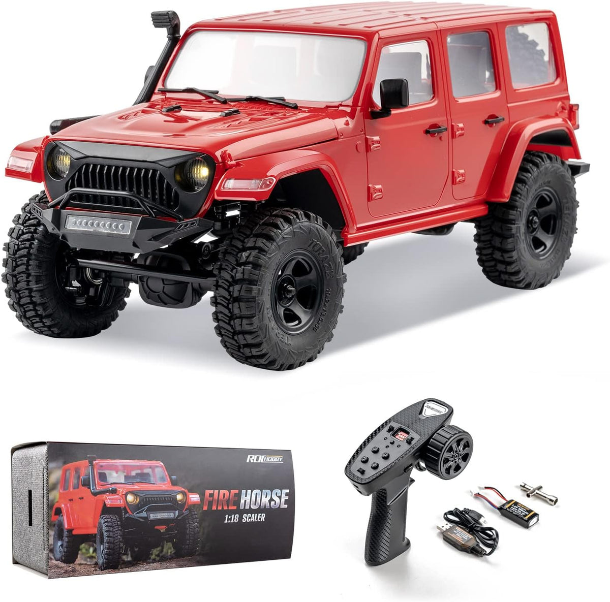 1/18 Scale RC Crawler Off Road Truck with Battery Charger I67100