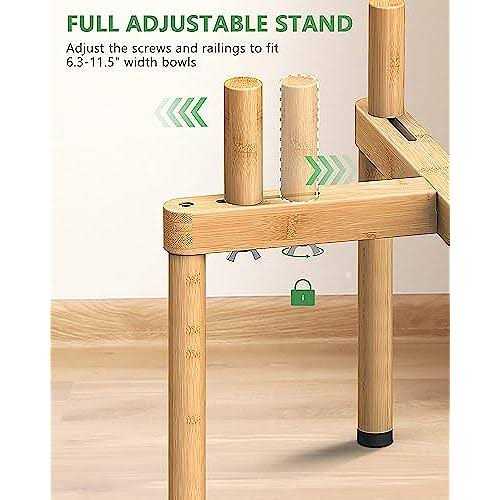 Adjustable Elevated Dog Bowl Stand P211