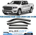 4 pcs Dark Smoke Tape-on Window Deflectors O4022