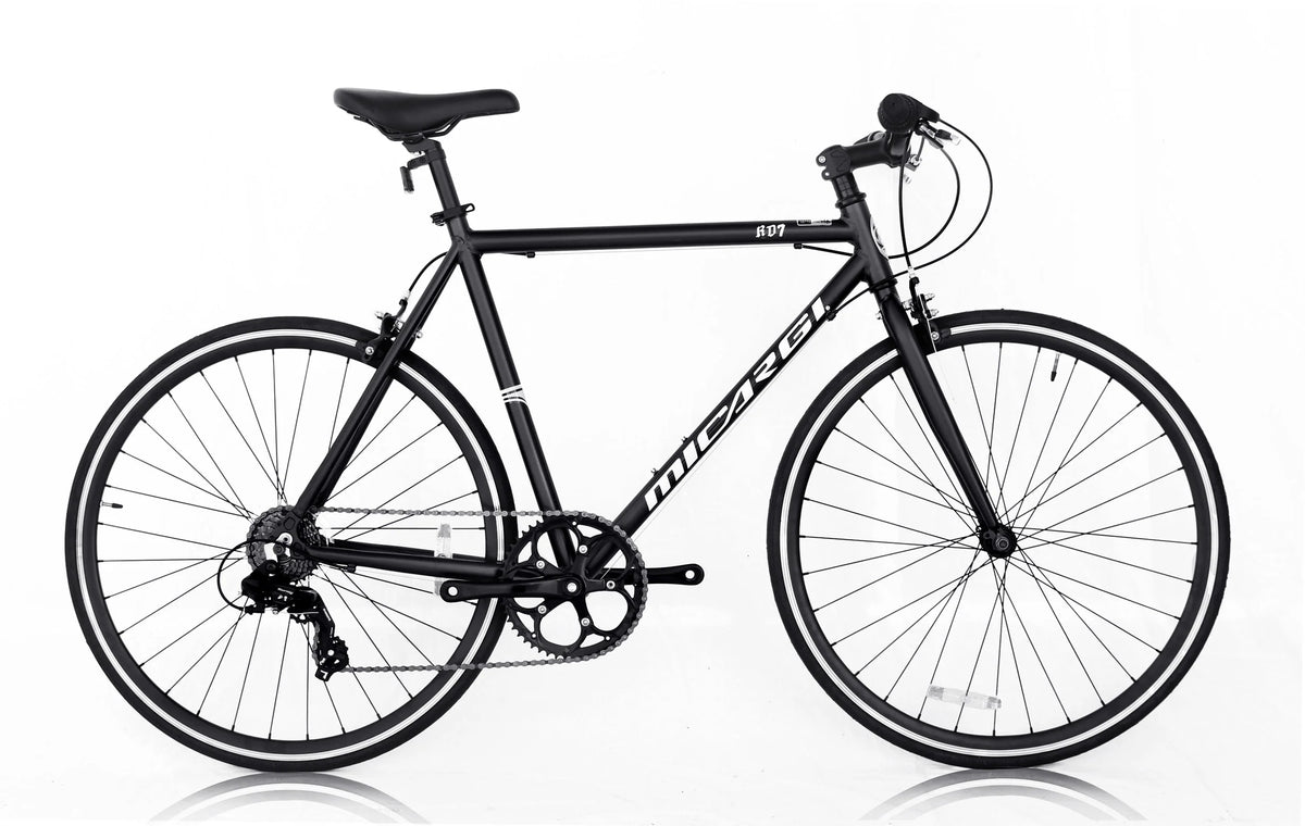 White 53 cm Aluminum 700C Road Bike Y486447