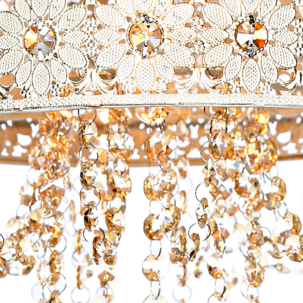 Crystal and Metal Hanging Lamp X9759