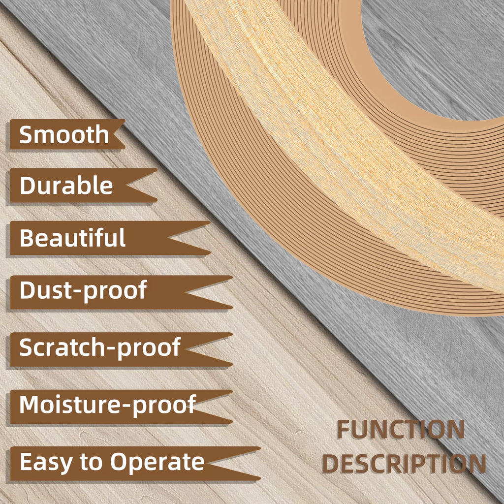 1 inch x 100ft Pre-glued Flexible Real Wood Veneer Edge Banding I5081