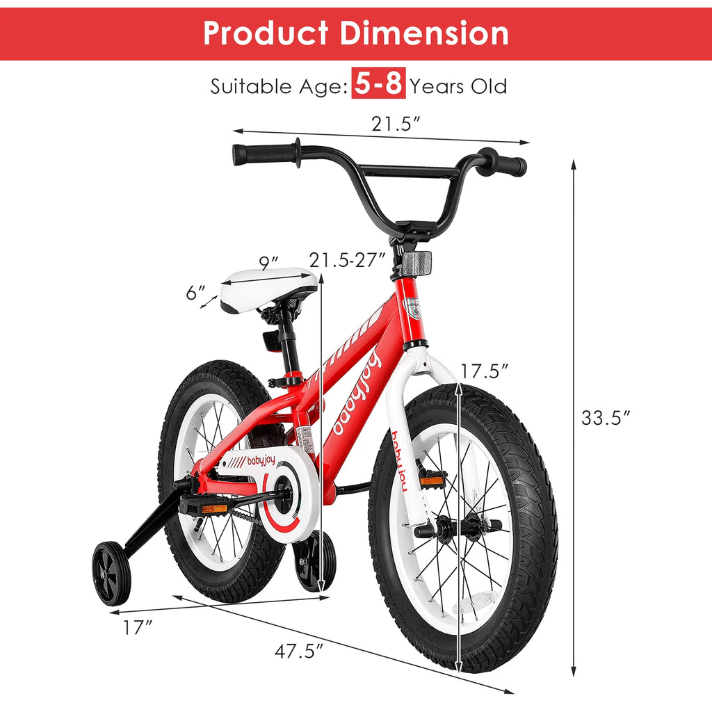 16'' Kids Bike with Training Wheels I8910