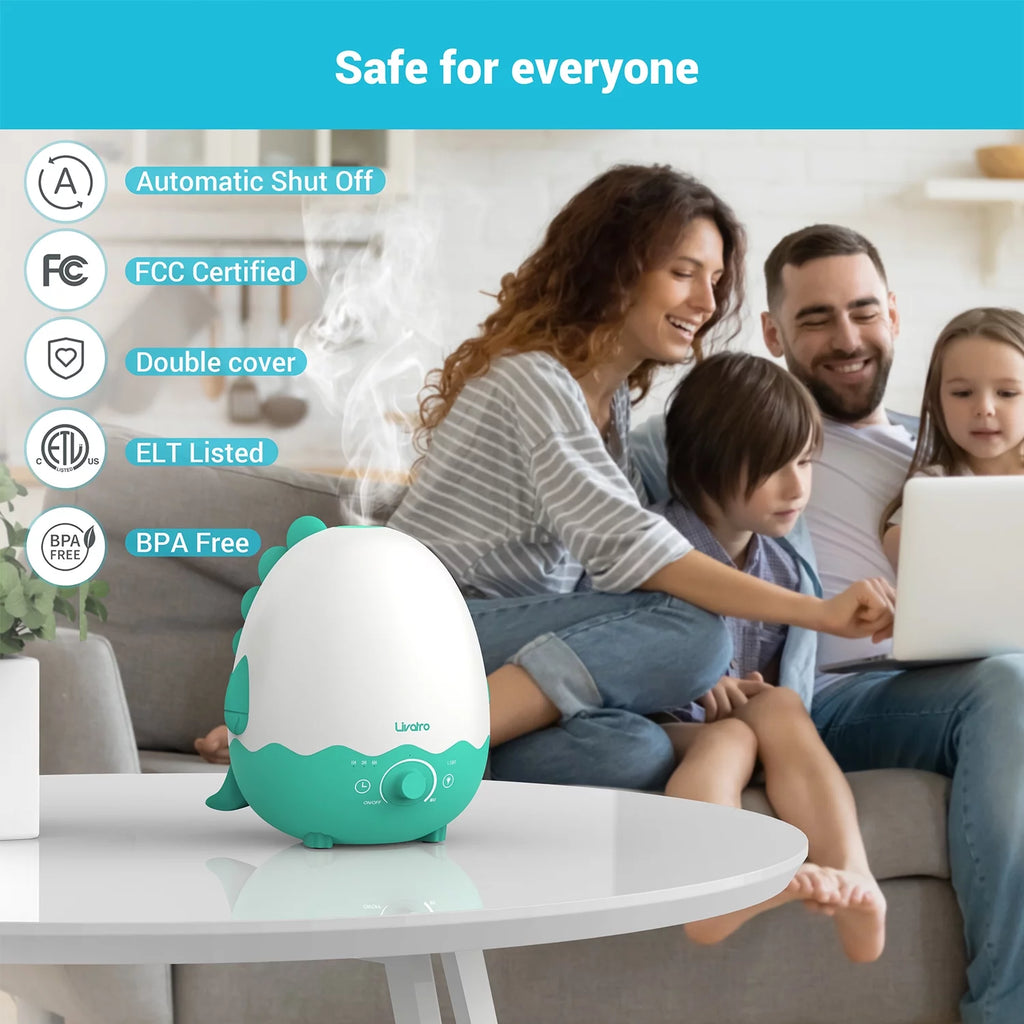 Cool Mist Humidifier with Diffuser, Night Light, Timer U4446