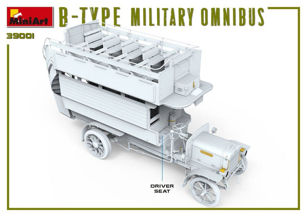 1/35 Scale B-Type Military Omnibus Model Kit C539