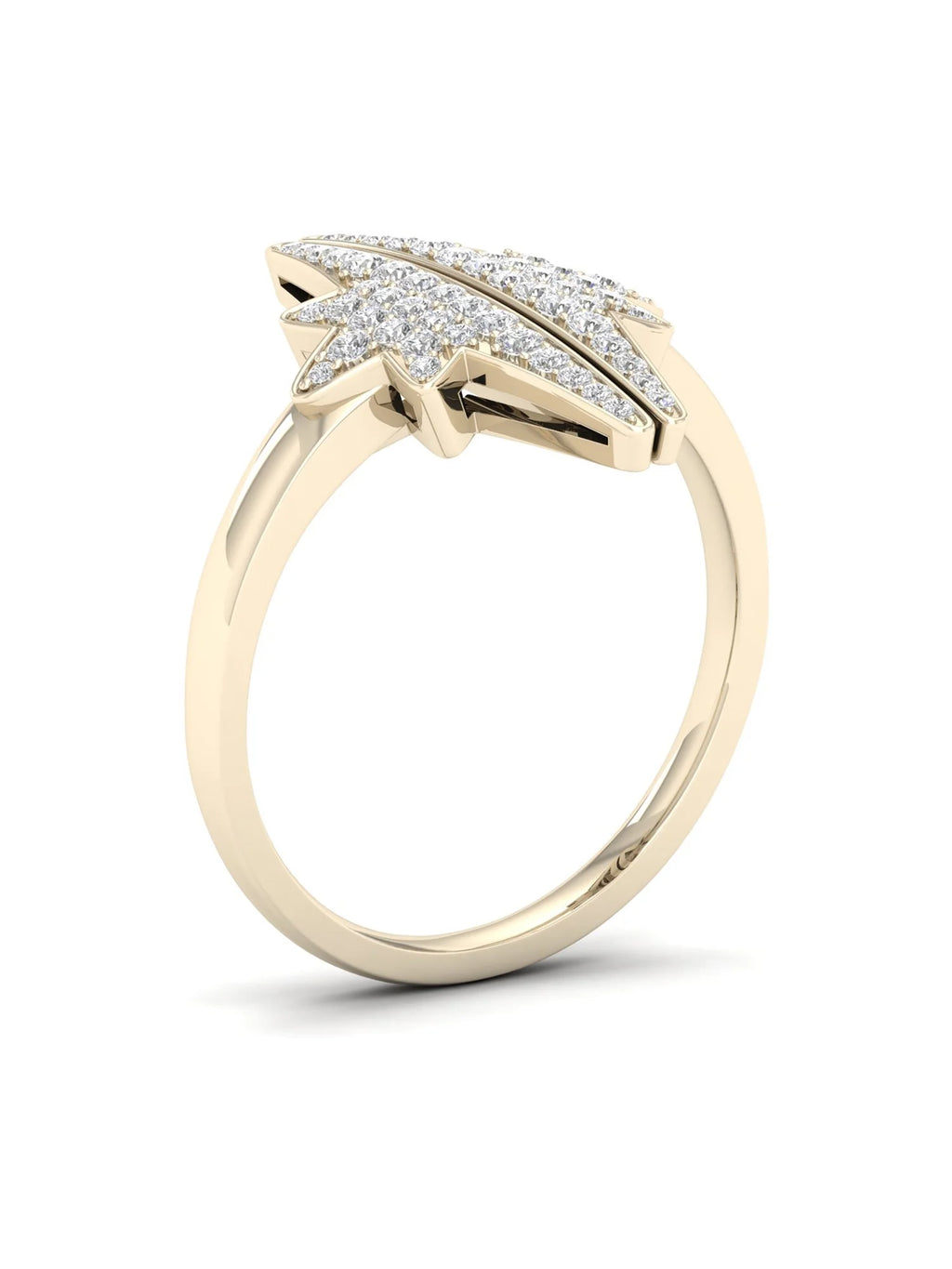 10K Yellow Gold Star Ring A6293