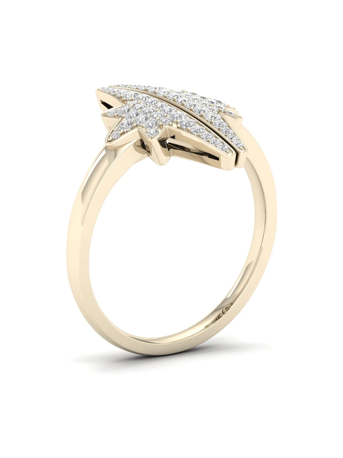 10K Yellow Gold Star Ring A6293