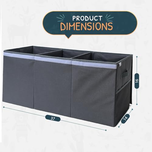Extra Large Collapsible Toy Storage Organizer with Lid and Dividers O694