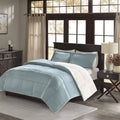 Blue Twin Corduroy Comforter Mini Set B22040
