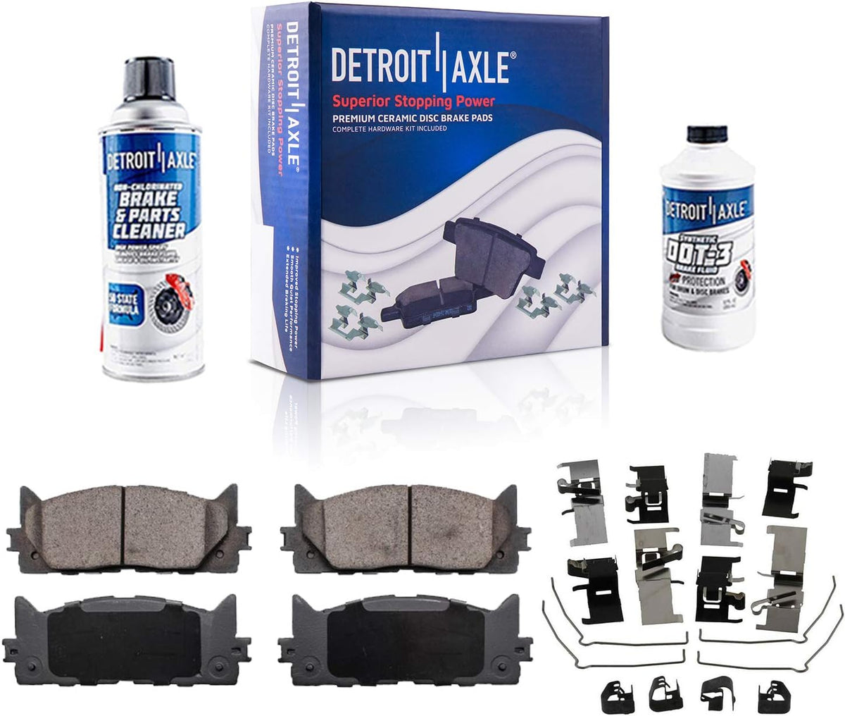 Front Drilled & Slotted Rotors + Brake Pads 6pc Set K94994