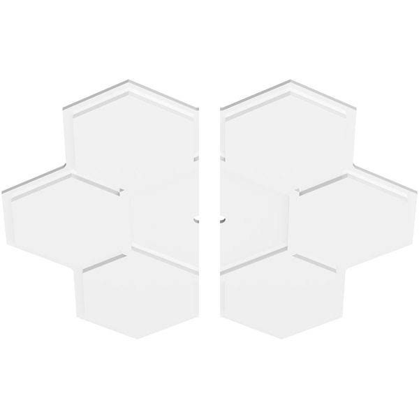 36 inchod x 1 inchid x 12 1/2 inchc x 1 inchp Daisy PVC Ceiling Medallion, Two Piece M615