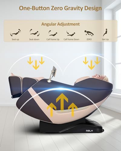 Beige Full Body Zero Gravity Shiatsu Massage Chair K667023