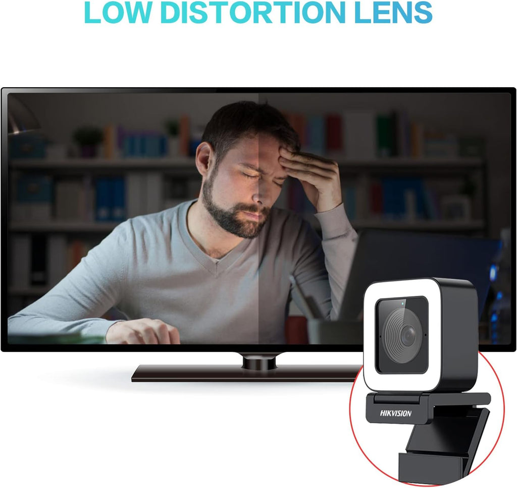 1080P 60fps HD Webcam with Light Microphone, Autofocus, Type C USB2.0, Tripod Pack of 2 B934735
