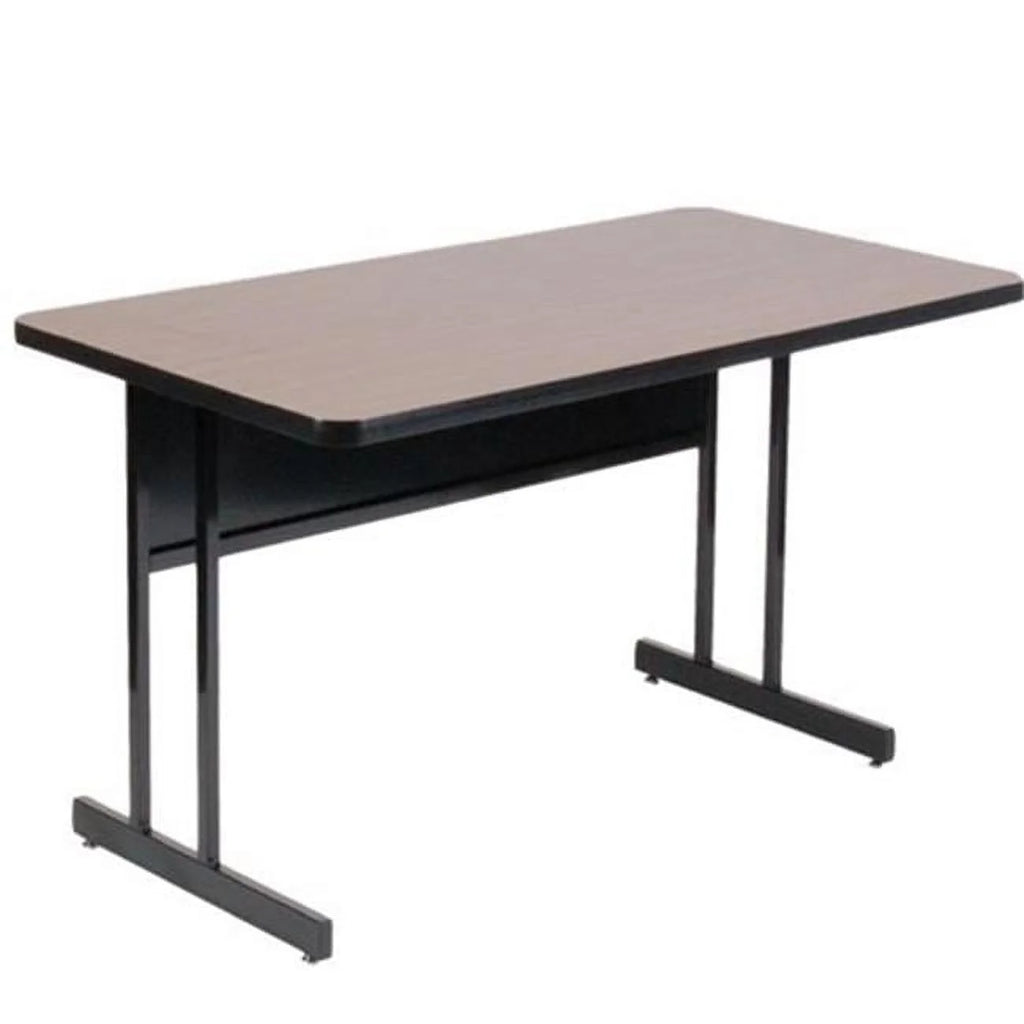 24 x 48 in. Black Granite Computer & Training Tables X717