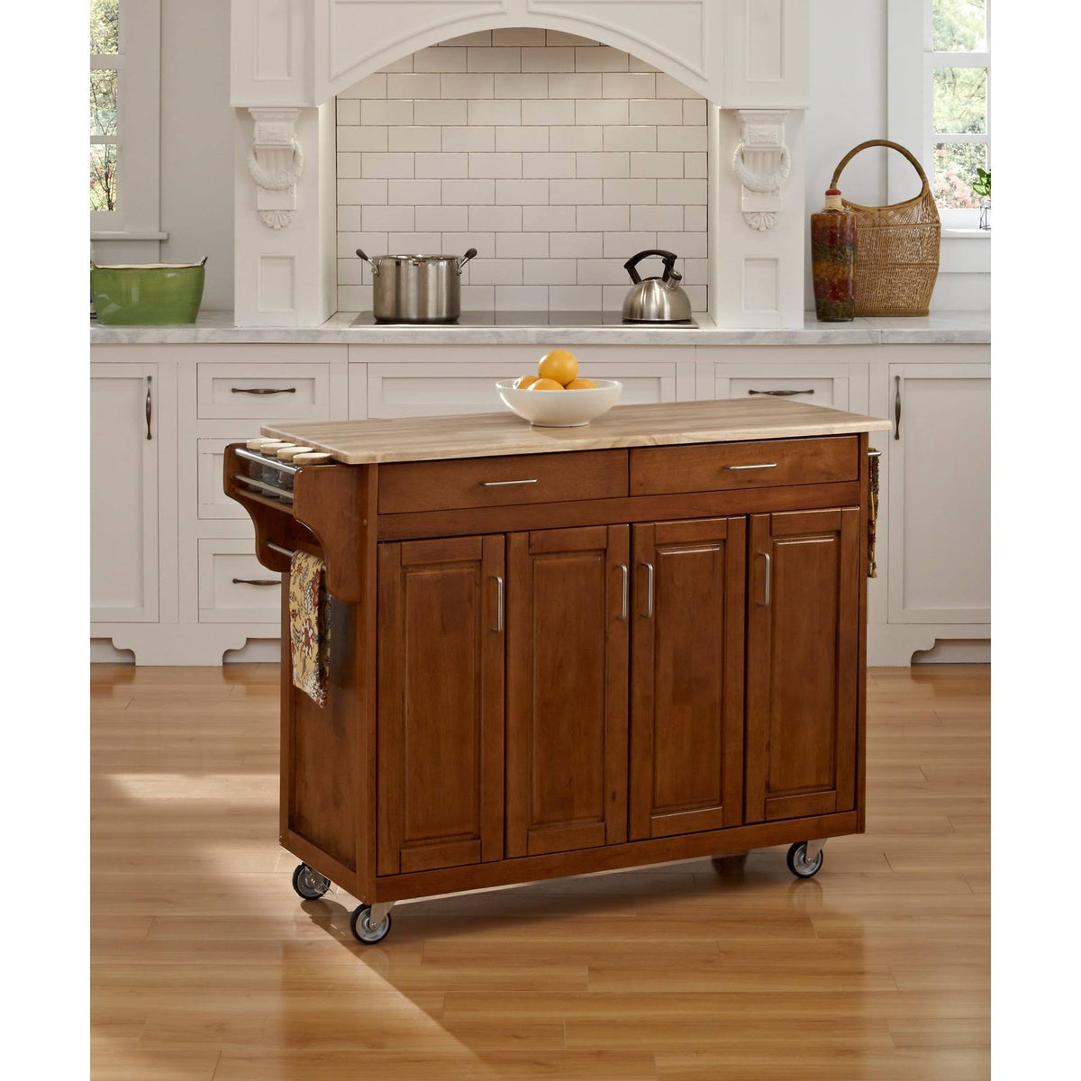 Wooden Top Kitchen Cart A2431