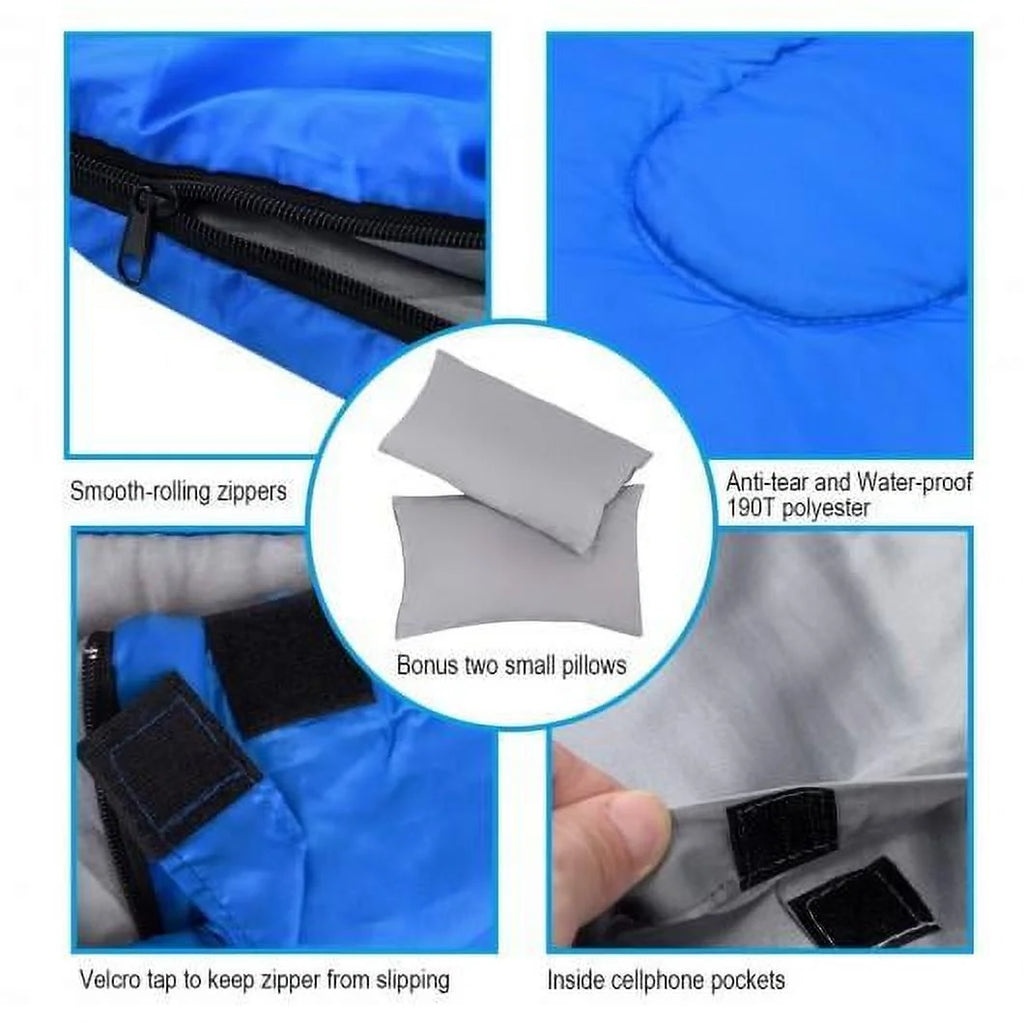 2 Person Waterproof Sleeping Bag with 2 Pillows P147
