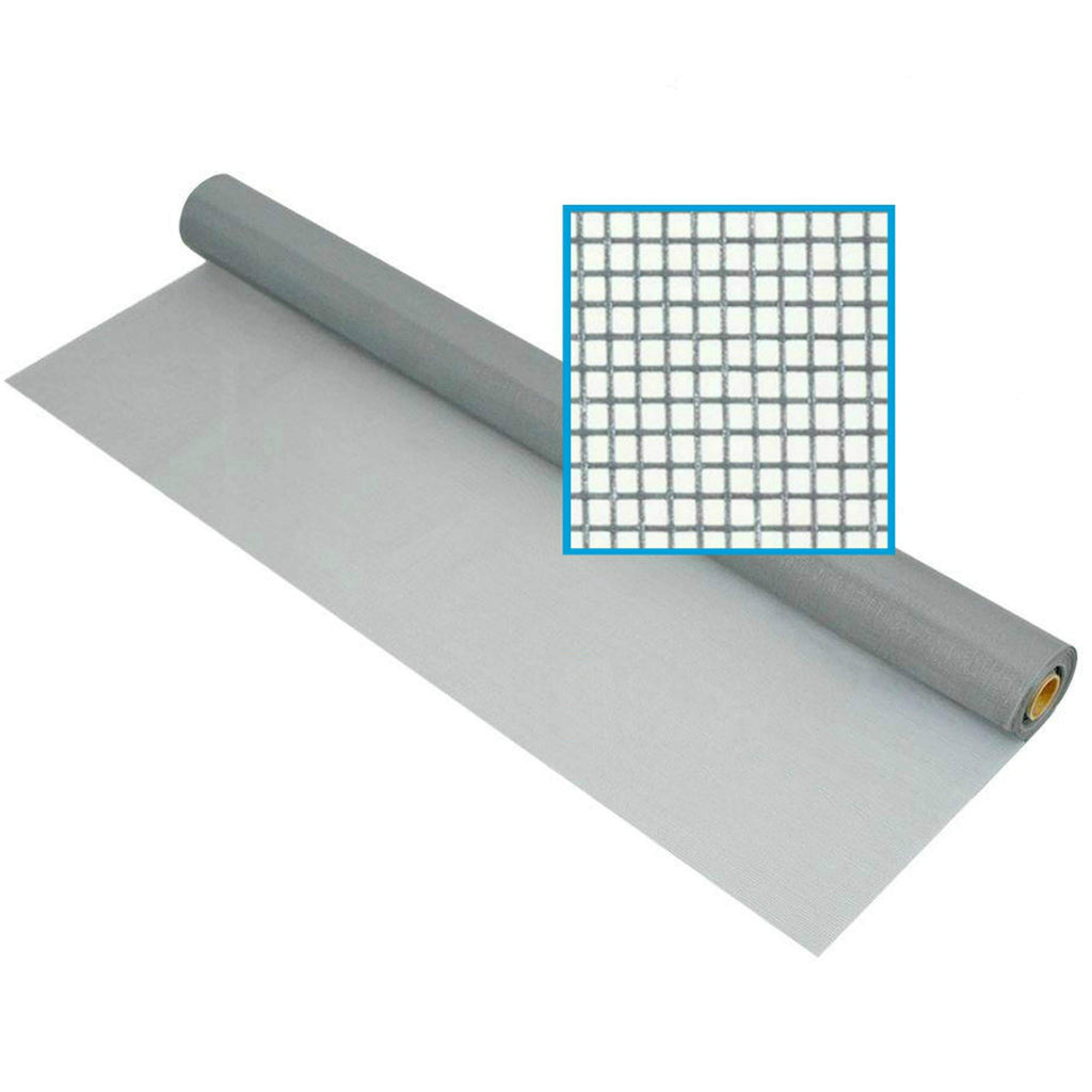 Fiberglass Window Screen Roll 72 x 100 in Gray Z615668