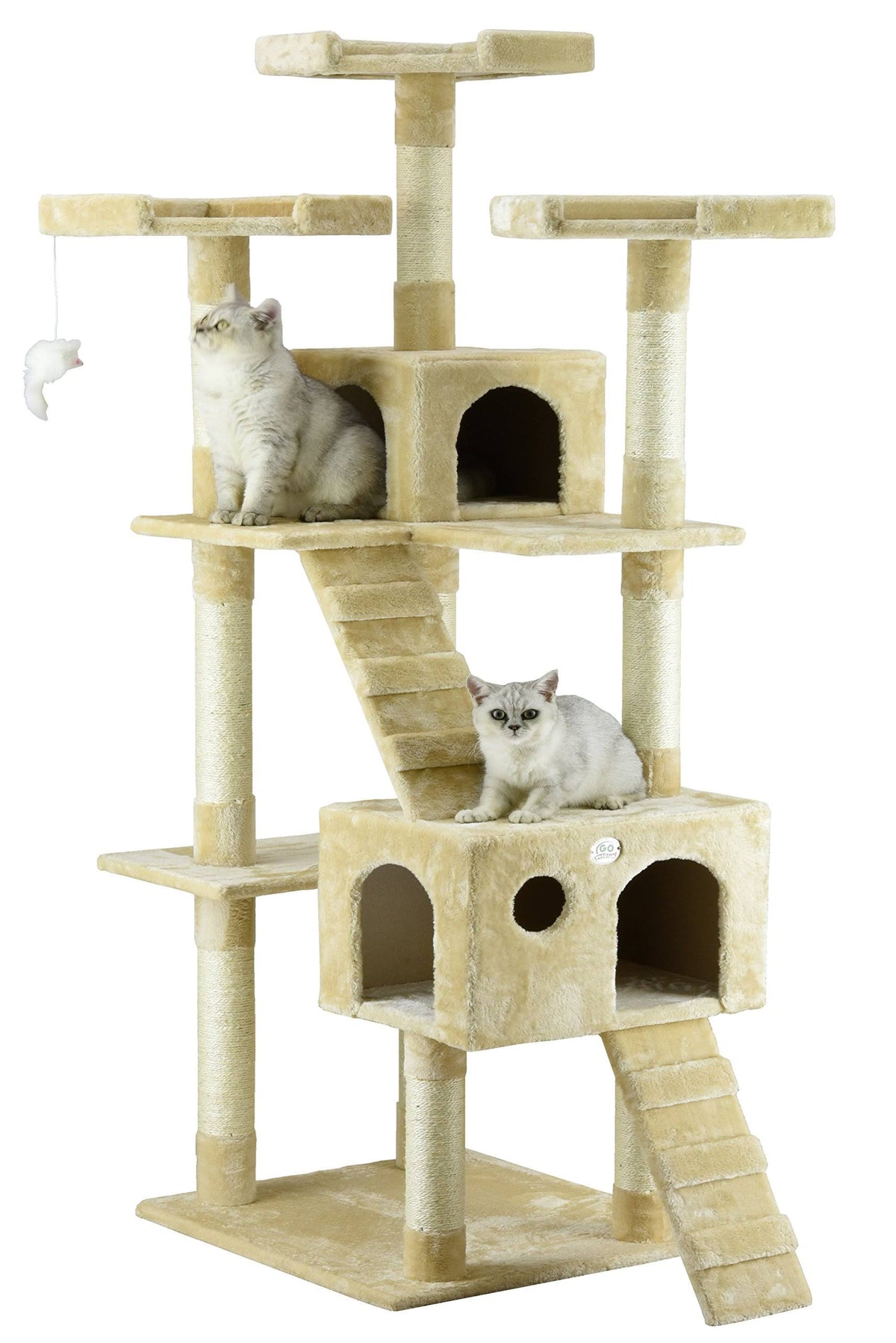 Beige Cat Tree Condo Furniture O138678