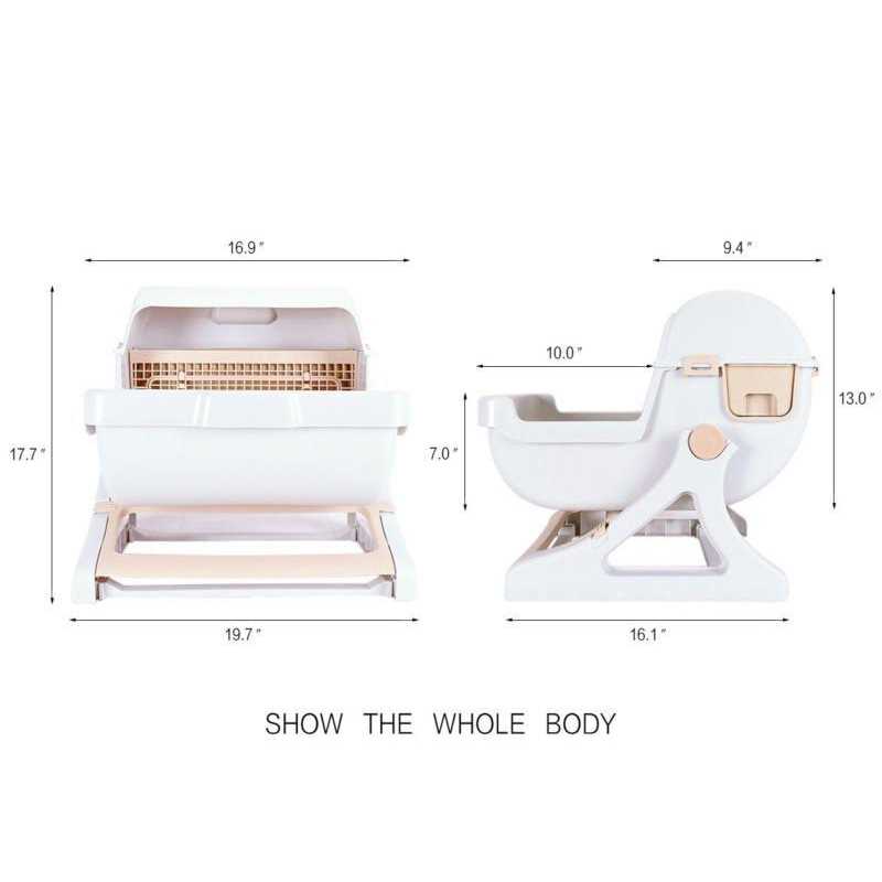 Semi-Automatic Cat Litter Box R8475
