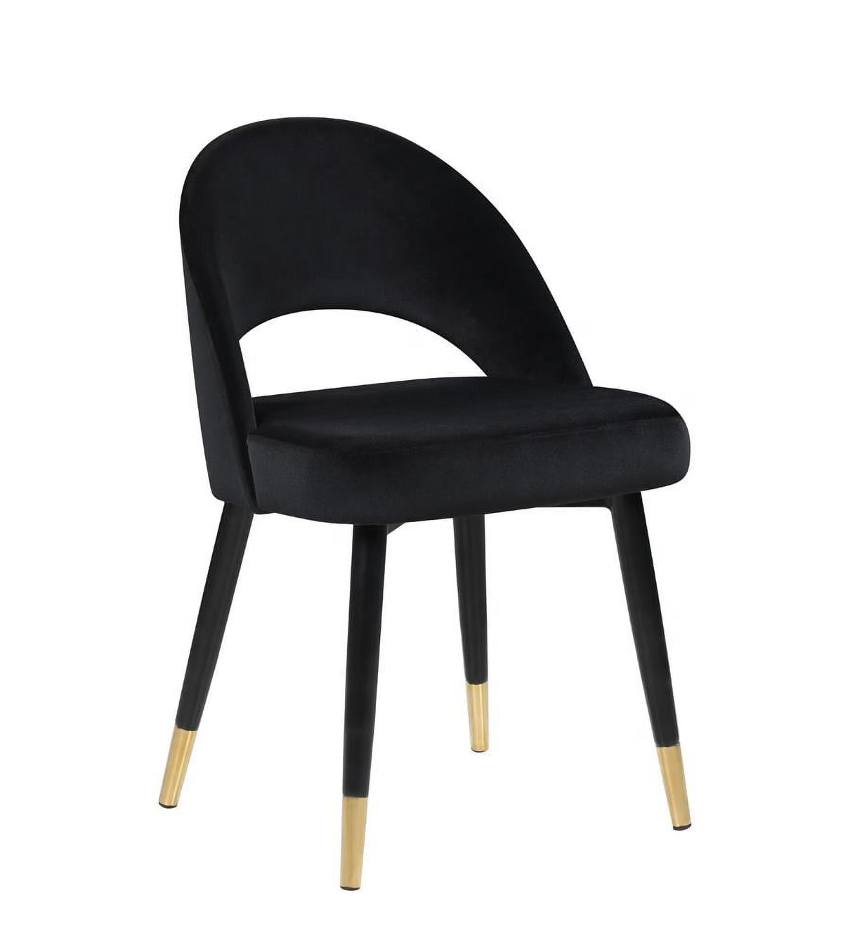 Arched Back Upholstered Side Chairs Black (Set of 2) M5470